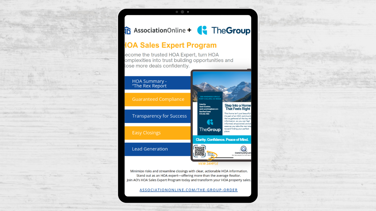 HOA Sales Expert Program Printable Flyer