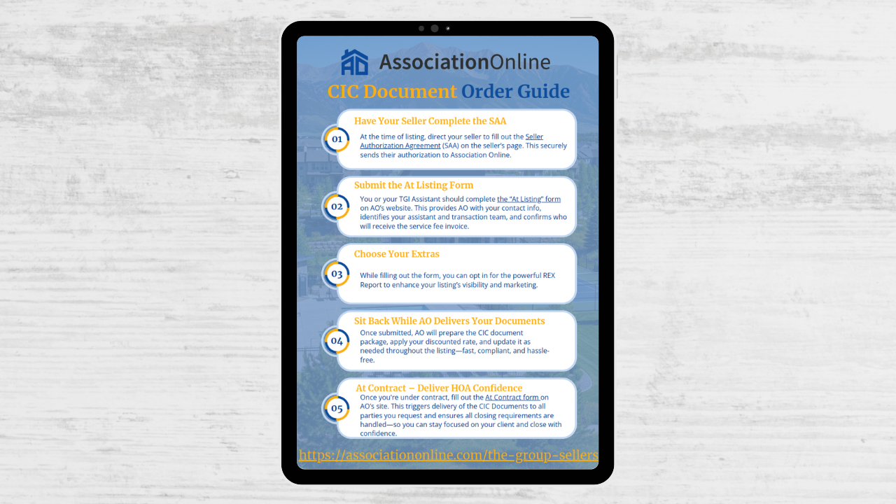 CIC Document Order Guide